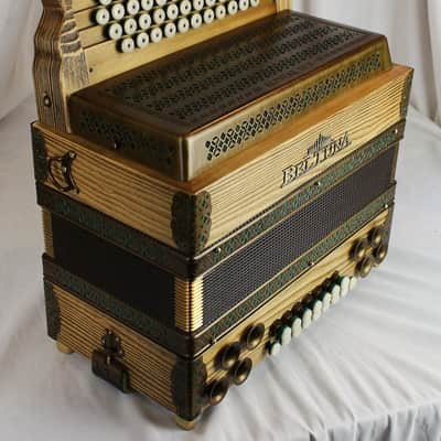 NEW Antique Pine Beltuna Alpstar IV D Luxe Diatonic Accordion MMM Key of FBbEbAb 48 16 image 3