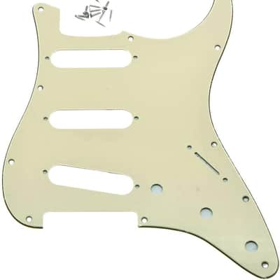 11 Hole Vintage 62 Strat ST SSS Single Coil Pickups Guitar Pickguard Scratch Plate with Screws image 1
