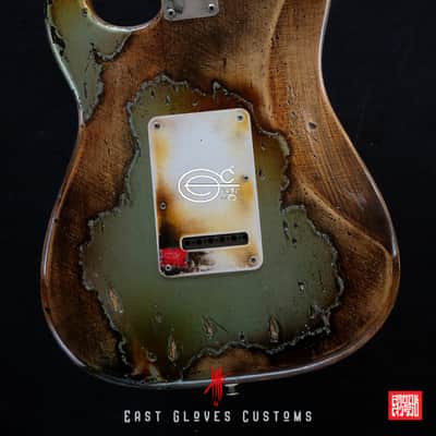 Fender Stratocaster Green Paisley Heavy Aged Relic by East Gloves Customs image 5