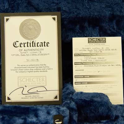 Schecter USA Custom Shop Sunset Custom-II Electric Guitar w/ Case - Natural Gloss image 15