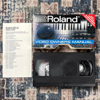 Roland GR-33 VHS Video Owners Manual w/ Time Stamps!
