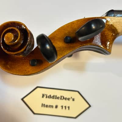 Vintage 4/4 adult violin 1913-1920 - original finish - labeled image 6