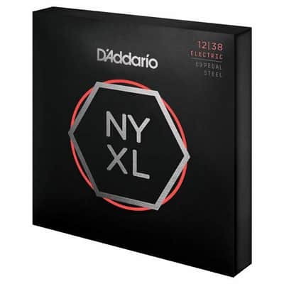 D'Addario NYXL1238PS Nickel Wound Pedal Steel Electric Guitar Strings 12-38 image 3