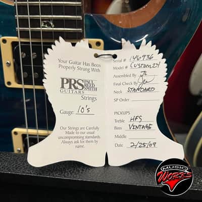 Prs   Custom 24 Blue Matteo Figured Top image 3