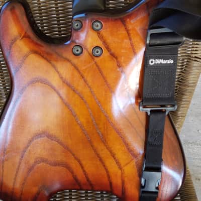 Ed Roman Headless Telecaster 1991 Transparent auburn image 5