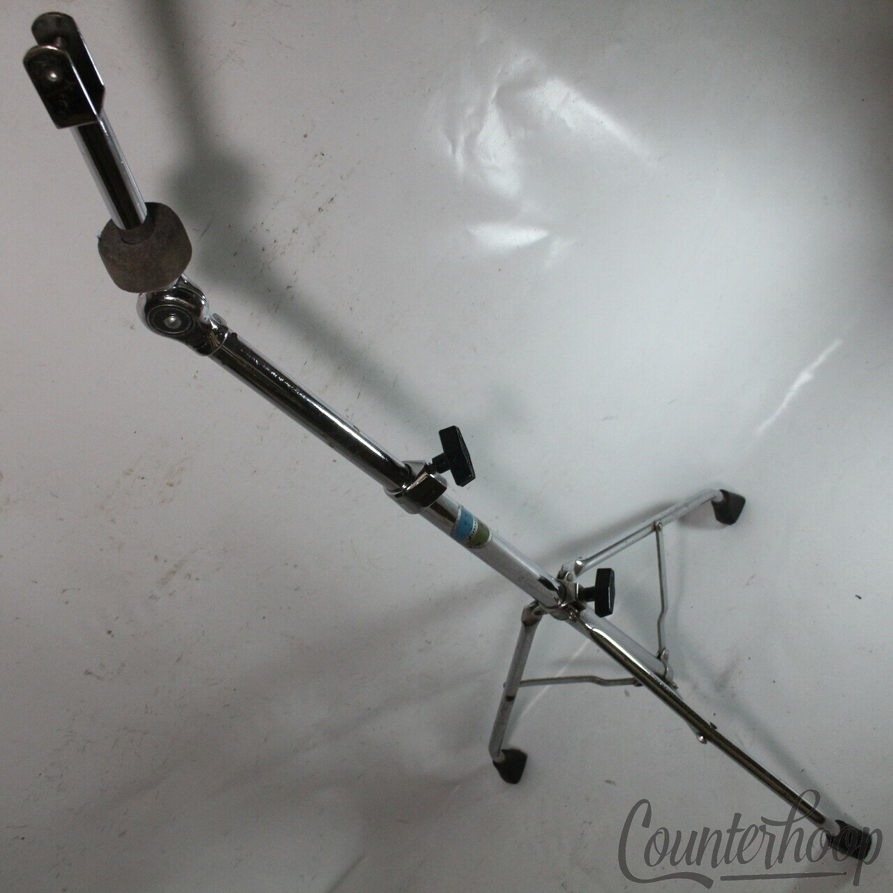 Ludwig 70s Hercules Double-Tom Drum Clip Mount Tube-Leg Tripod Blue/Olive Chrome — main photograph