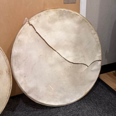 Grouping of Vintage Slingerland Calfskin Heads Pairs of 16", 22", 28" (Rm3) image 15