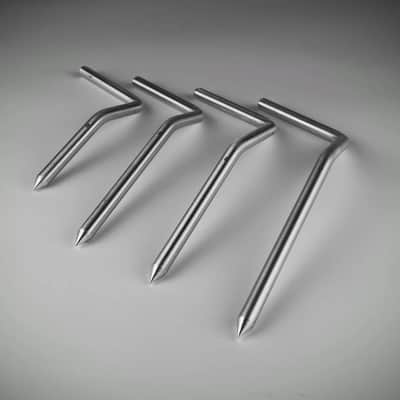 INDe Ultralight Bass Drum Spurs Upgrade Kit 10" long - RST Bracket - 1-2" Spacing image 3