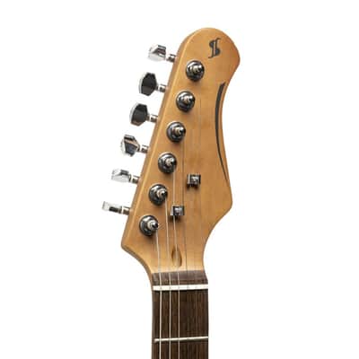 Stagg SET-STD NAT T Series Solid Paulownia Body Maple Neck 6-String Electric Guitar image 2