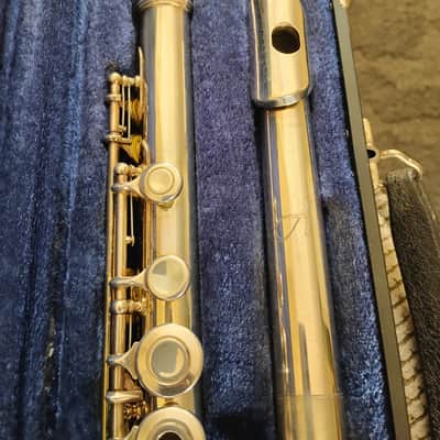 Armstrong 103 Student Model Open-Hole Flute with C Foot, Inline G 2010s - Silver-Plated image 4