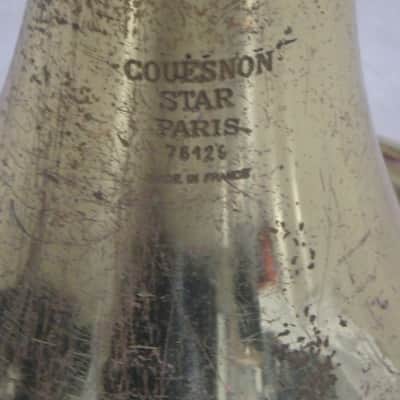 Couesnon Star Paris trombone, France, Brass with case and mouthpiece image 2