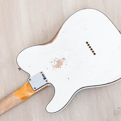 Fender Custom Shop 1963 Telecaster Custom Relic Olympic White w/ Twisted Tele, Seymour Duncan Little '59 image 13