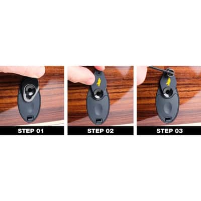 Music Nomad Acousti-Lok Strap Lock Adapter for TAYLOR® Guitars w/ 9 Volt EXPRESSION SYSTEM® Battery Box image 3