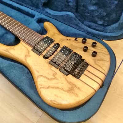 HK Wolf Natural 7 string guitar with case image 3
