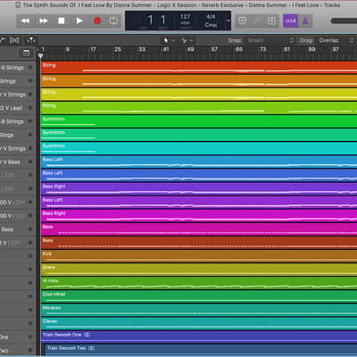 The Synth Sounds Of I Feel Love By Donna Summer - Logic X Session - Reverb Exclusive image 2