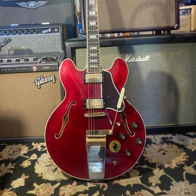 Ibanez “Lawsuit Era” Model 2457 ES355 Style MIJ Original Vintage 1976 - Cherry Red OHSC image 3