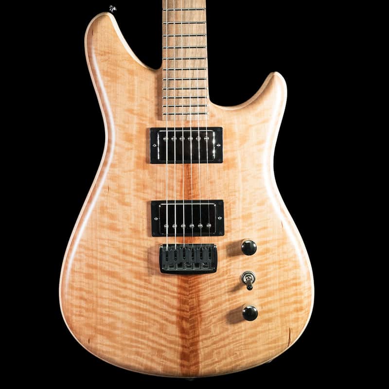 Relish Guitars Roadster Live Flamed Pear Top Pickup Swapping - Natural image 1