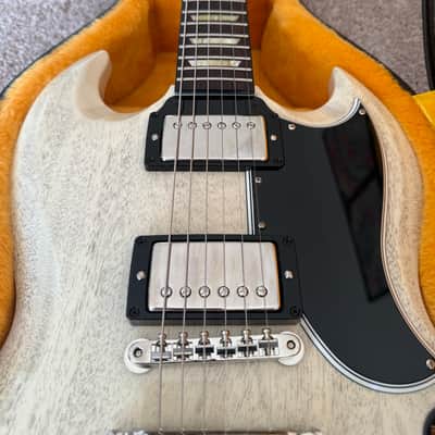 Gibson Custom Dealer Select 1961 Les Paul SG Standard Reissue – Gloss TV White 2026 image 4
