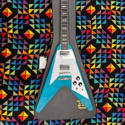 Immagine 🚀🚀🚀2026 Gibson Custom Limited Edition Flying V 1969 Reissue Aqua Mist - 11