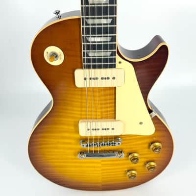 2024 Gibson Custom M2M Murphy Aged 1956 Les Paul Handpicked Top Ultra Light - Slow Ice Tea Fade image 11