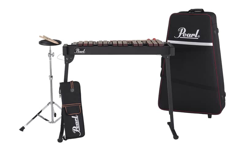 Mint Open Box Pearl PX905C Wooden Xylophone Kit; with Case, Mallets, Stand, Practice Pad image 1
