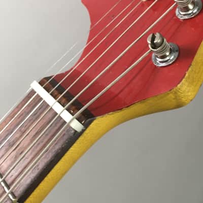 Lefty Boutique Vintage Custom Relic “Musicmaster II” Dakota Red Nitro Lacquer Musikraft 24” Short Scale HSC image 6