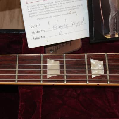 Gibson Custom Shop "Inspired By" Robby Krieger THE DOORS SG Standard Aged & Signed, 2009 Tom Murphy Aged - Dark Heritage Cherry image 11