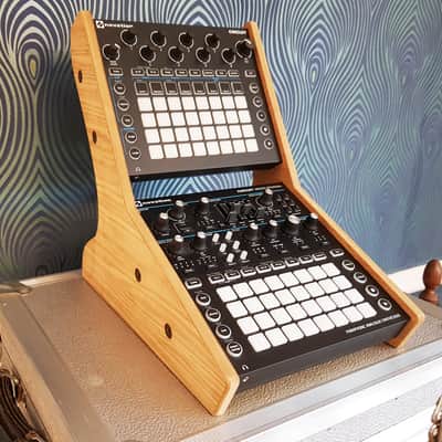 Novation Circuit & Monostation Oak Veneered MDF Dual Stand image 6