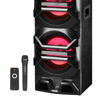 Technical Pro Dual 10" 3000w Home Theater Bluetooth Speakers w/USB/SD/LED+Mic image 7