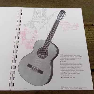 Vintage 1971 Epiphone Guitar and Bass Catalog and Price List! Rare, Original Case Candy, Paperwork! image 14