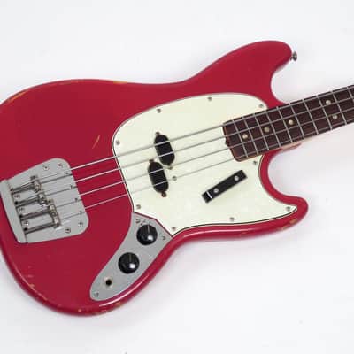 1966 Fender Mustang Bass - Dakota Red - Early First Run First Year Example! image 1