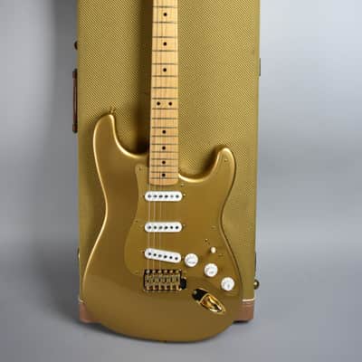 Circa 1989 Fender Stratocaster Custom Shop H.L.E Gold '57 RI #313 Guitar w/OSHC image 3