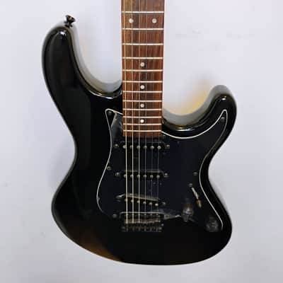 2004 Fernandes Retro Rocket X-1 LTD BLK Electric Guitar - Black - Gloss - Skull Knob Controls image 8