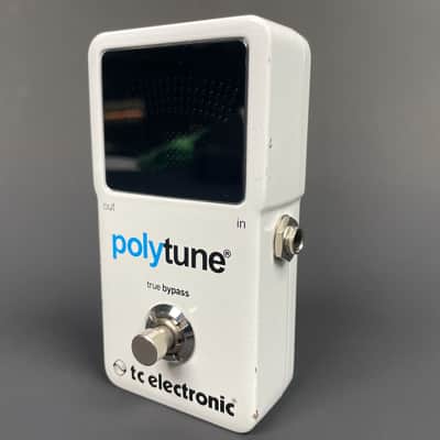 TC Electronic PolyTune V1 Polyphonic Guitar Tuner Pedal White True Bypass w/ Box image 3