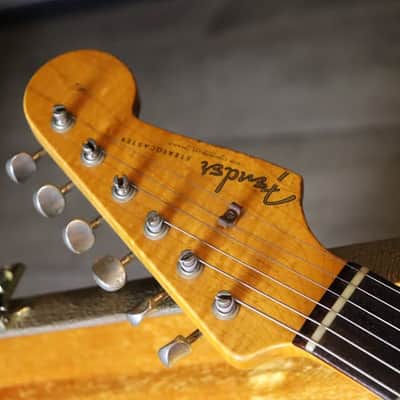 Fender Custom shop‘60 Stratocaster Heavy Relic Olympic White over Paisley 2016 image 4