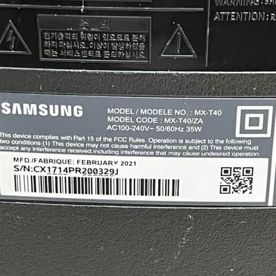 "Two" Samsung MX-T40 300W Sound Tower Wireless Bluetooth Speakers, with remote. image 16