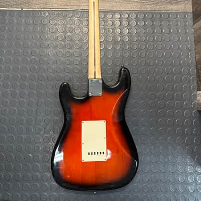 Unbranded S-Style HSS Electric Guitar- Red Burst with Pro Setup image 2