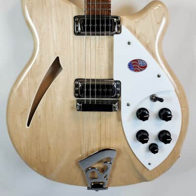 Rickenbacker 360 Maple Glo Semi-Hollow Guitar, 21 Fret, Gotoh Tuners, Rosewood FB, Stereo, HSC image 5