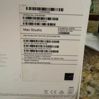 Apple Mac Studio M1 Max 2022 32GB 512GB SSD image 2