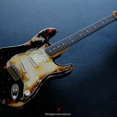 Fender Stratocaster Black Heavy Aged Relic image 15