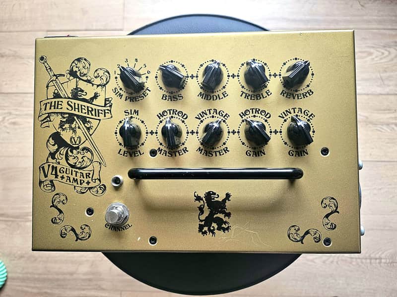 Victory Amps V4 The Sheriff 2-Channel 180-Watt Hybrid Guitar Amp Pedal 2022 - Present Gold image 1