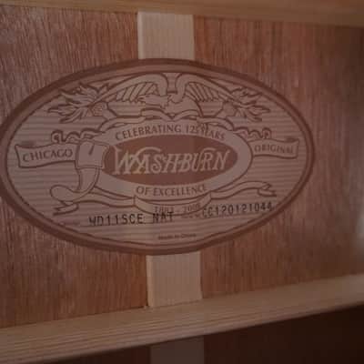 Washburn WD11SCE Acoustic Electric Guitar – Solid Spruce Top – Cutaway – Fishman 301T – w/ Gator Soft Case image 8