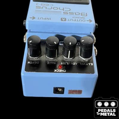 Boss CEB-3 Bass Chorus (Dark Gray Label) 2001 - Present - Blue - X16769 image 3