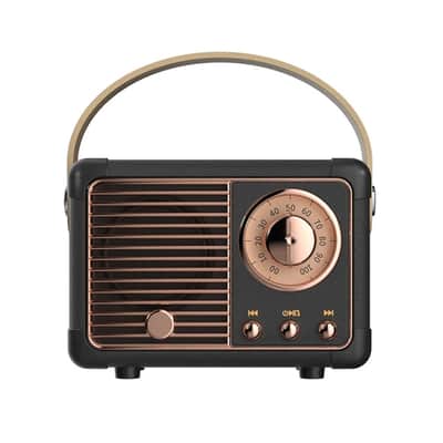 Retro Bluetooth Speaker-Yellow image 22