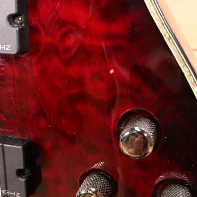 Schecter Hellraiser-4 Electric Bass w/ Hardshell Case - Crimson Red Burst - Project Bass image 14