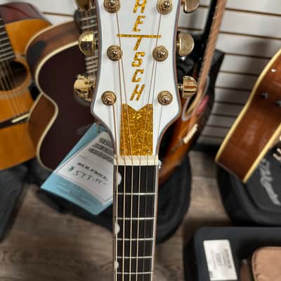 Gretsch G5021WPE Rancher Penguin Parlor Acoustic/Electric Guitar (White) image 5