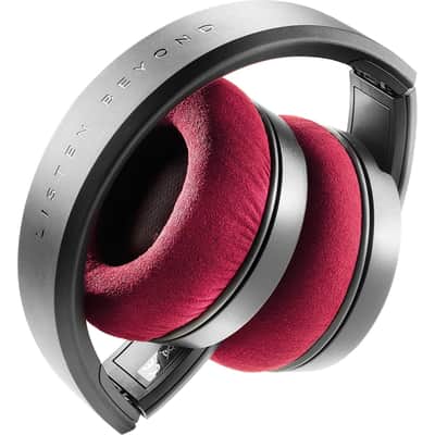 Focal Listen Pro Closed-back Reference Studio Closed-back, Circumaural Headphones with Memory Foam and Microfiber Earcups, Silicone-lined Headband - Red/Black image 3