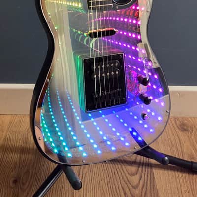 Infinity Mirror LED Electric Guitar – Sound Reactive RGB Lights - Customised in the U.K. image 8