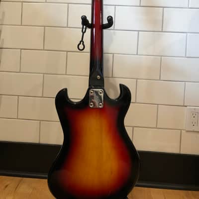 Strad-O-Lin  SG style  1960s Tri-color sunburst image 7