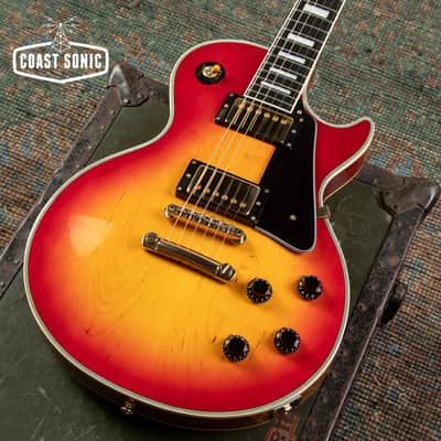 1991 Burny RLC-70 Les Paul Custom Cherry Burst made in Japan image 7
